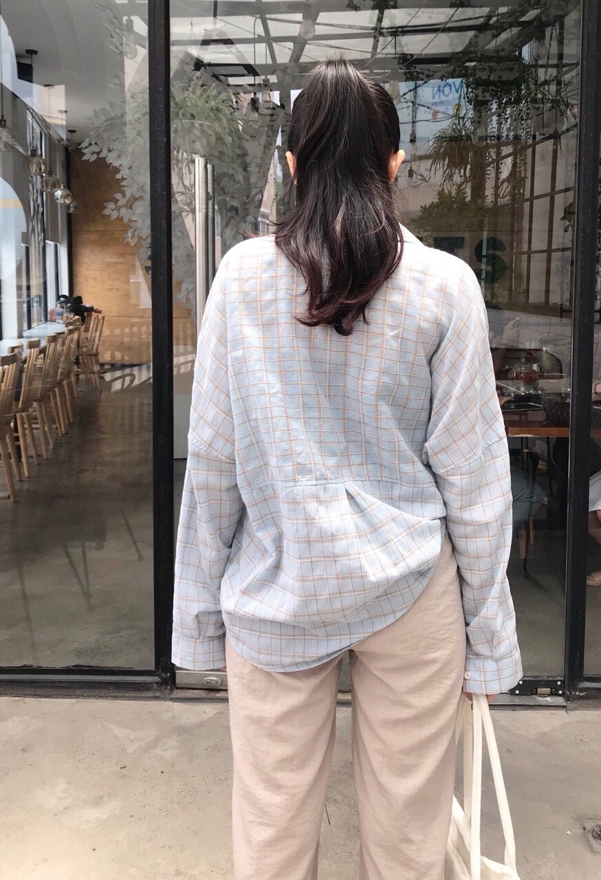 Áo Sơmi Caro Nữ Tay Dài