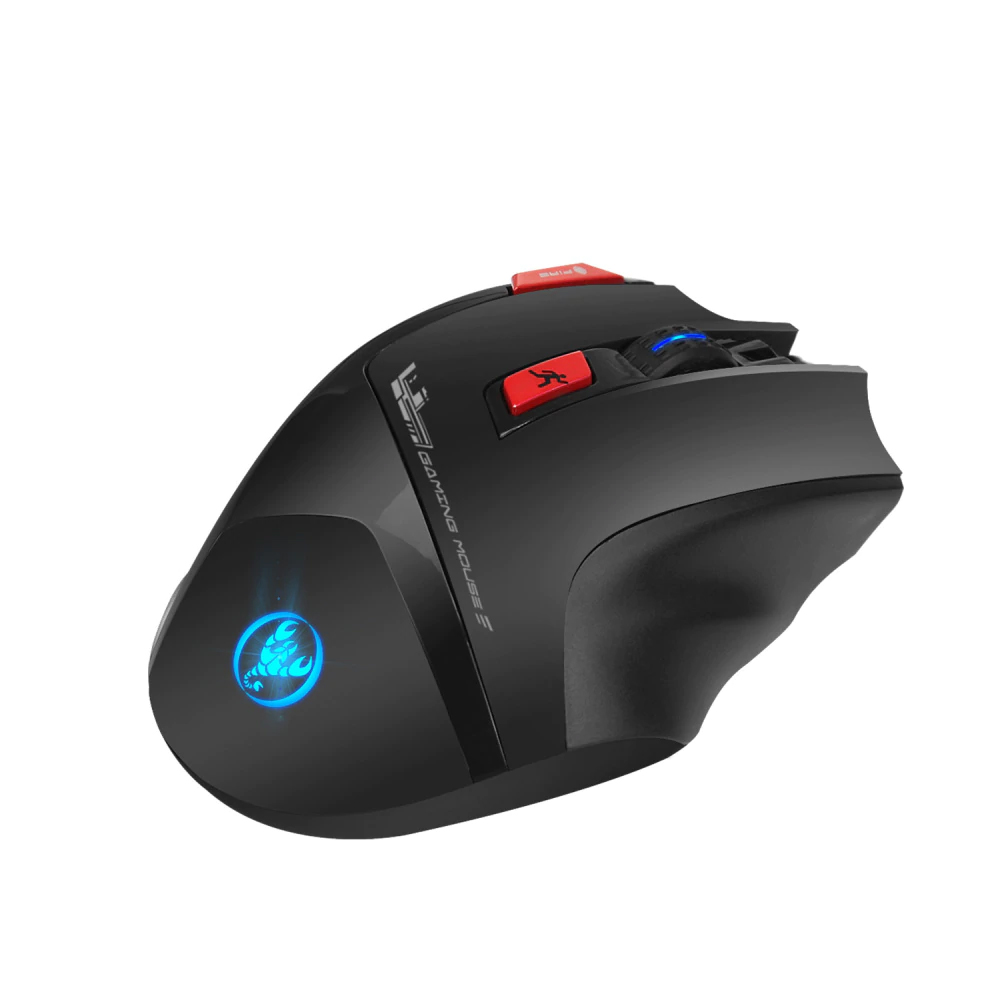 Chuột HXSJ T88 Bluetooth Không Dây Chuyên Dùng Cho Gamer, Văn Phòng Không Mỏi Cổ Tay, Đèn Nền 7 Màu, Độ Nhạy 4000DPI, Sử Dụng Pin Sạc 1300mAh, Độ Bền Nút Bấm Lên Tới 10 Triệu Lần - Hàng Chính Hãng