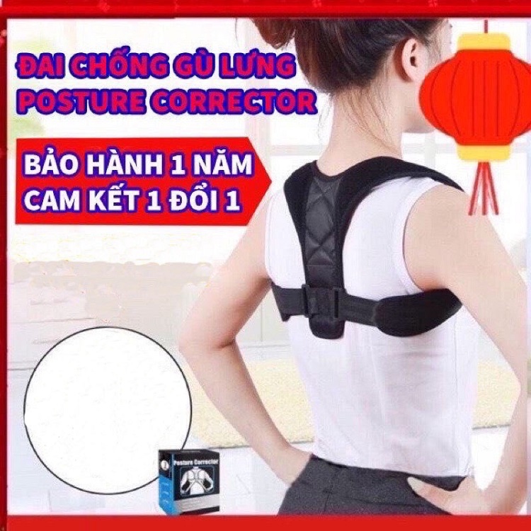 Đai Chống Gù Lưng DCG01 Cho Nam Nữ Trẻ Em Cải Thiện Cột Sống