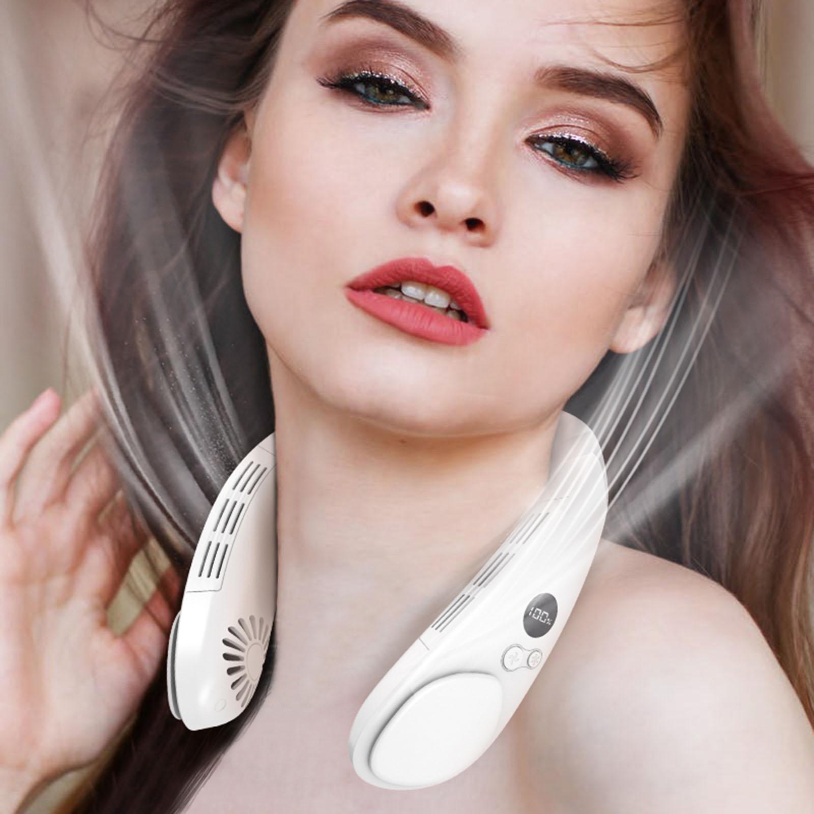 Portable , Bladeless Fan Leafless Wearable Operation Air Cooler Fan
