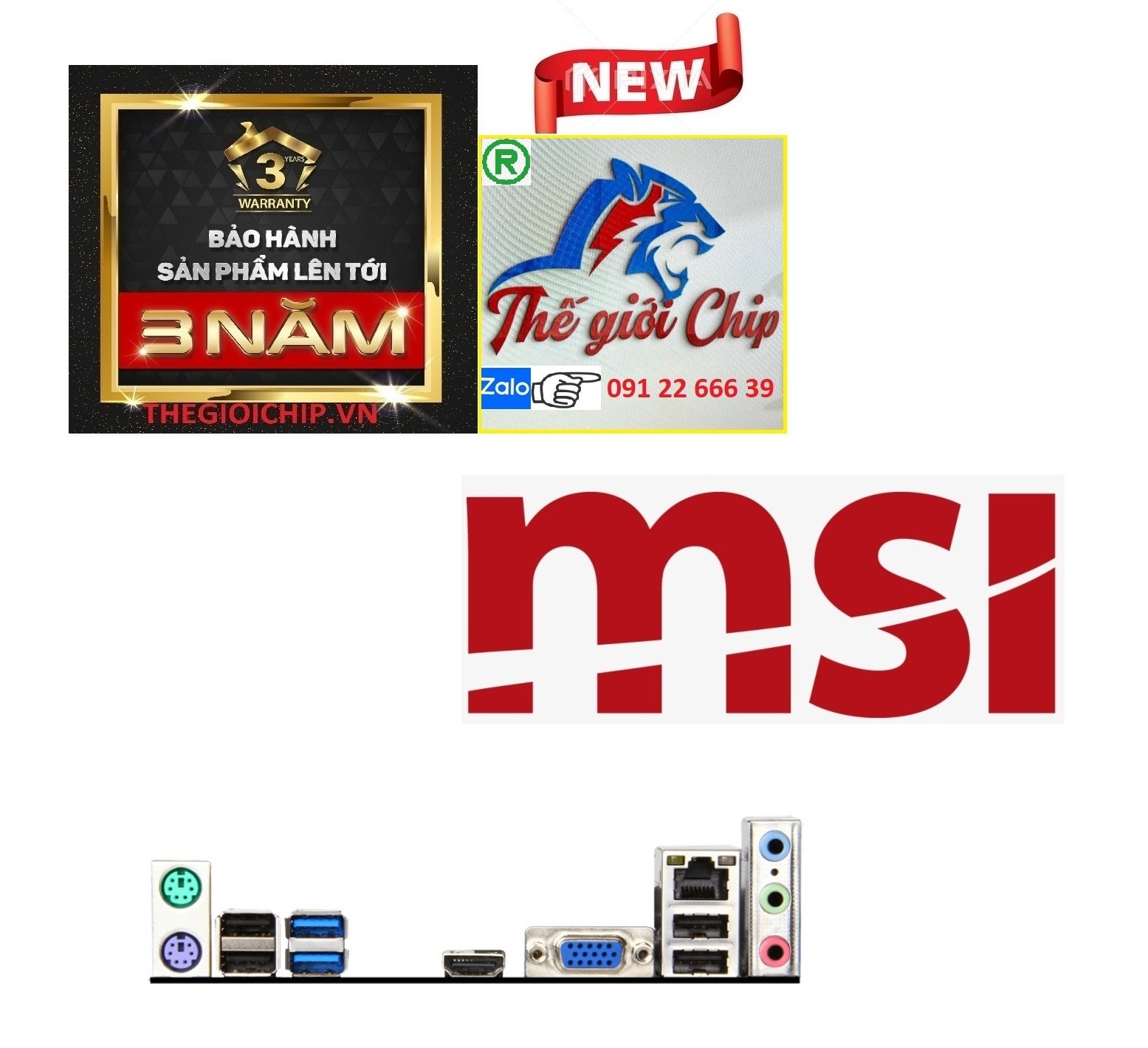 Bo Mạch Chủ (Mainboard) MSI H81M-E33 - HÀNG CHÍNH HÃNG