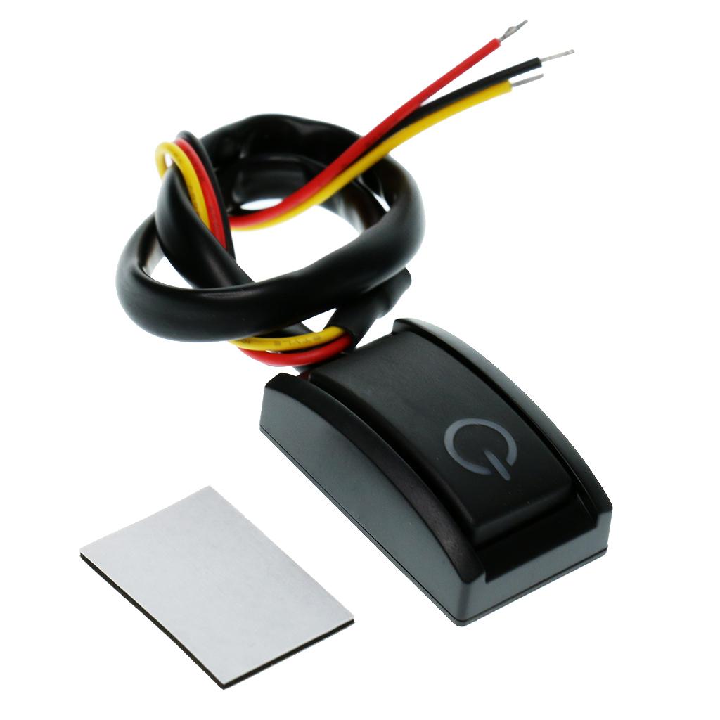 2xDC12V 200mA 2.4W Auto Auto Vehicle on / Off Push Button Switch for Universal