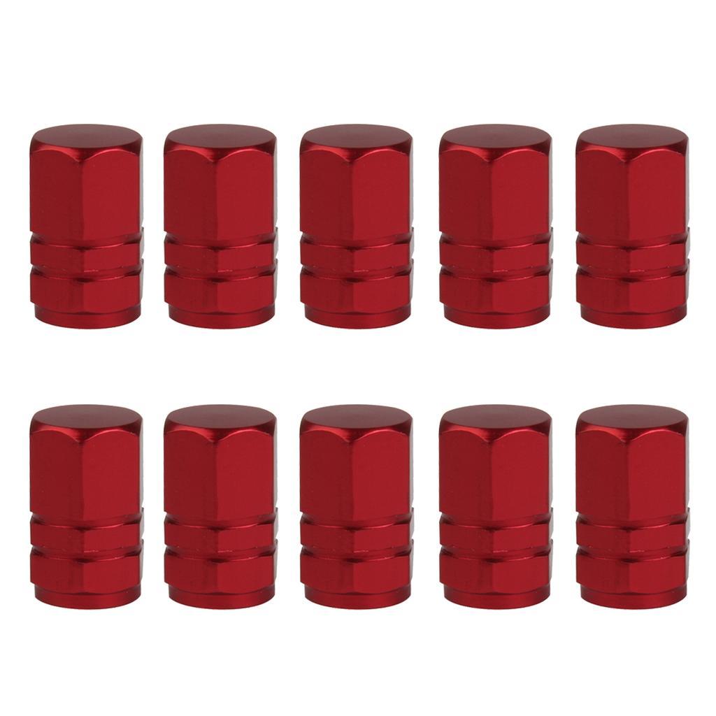 10pcs Car Motorcycle Tire Tyre  Valve   Truck Bike Valve Cover Red