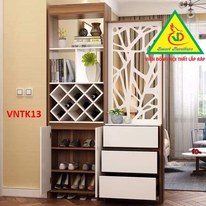 Tủ kệ vách ngăn trang trí VNTK13