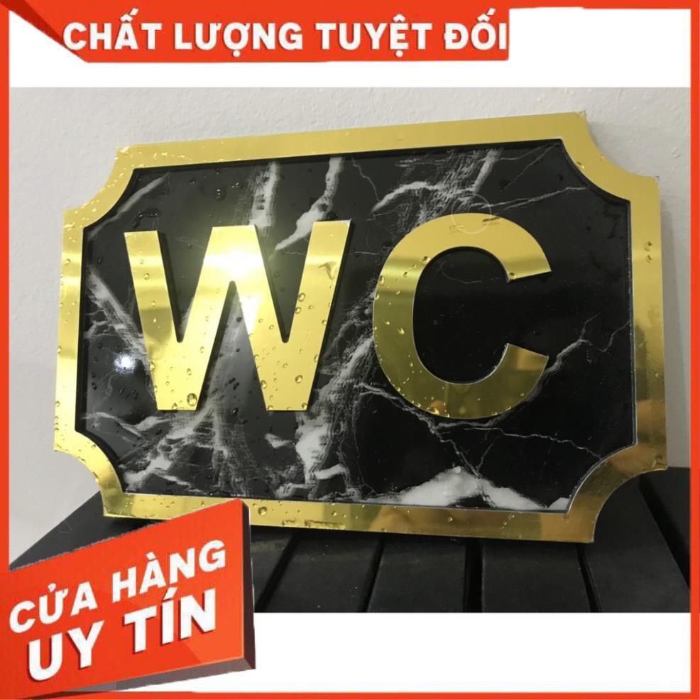 Bảng WC alu gương vàng chống nước