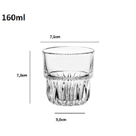 Ly Thủy Tinh Cao Cấp HONGLI Everest 160ml , 248ml , 330ml | Tùy Chọn Dung Tích