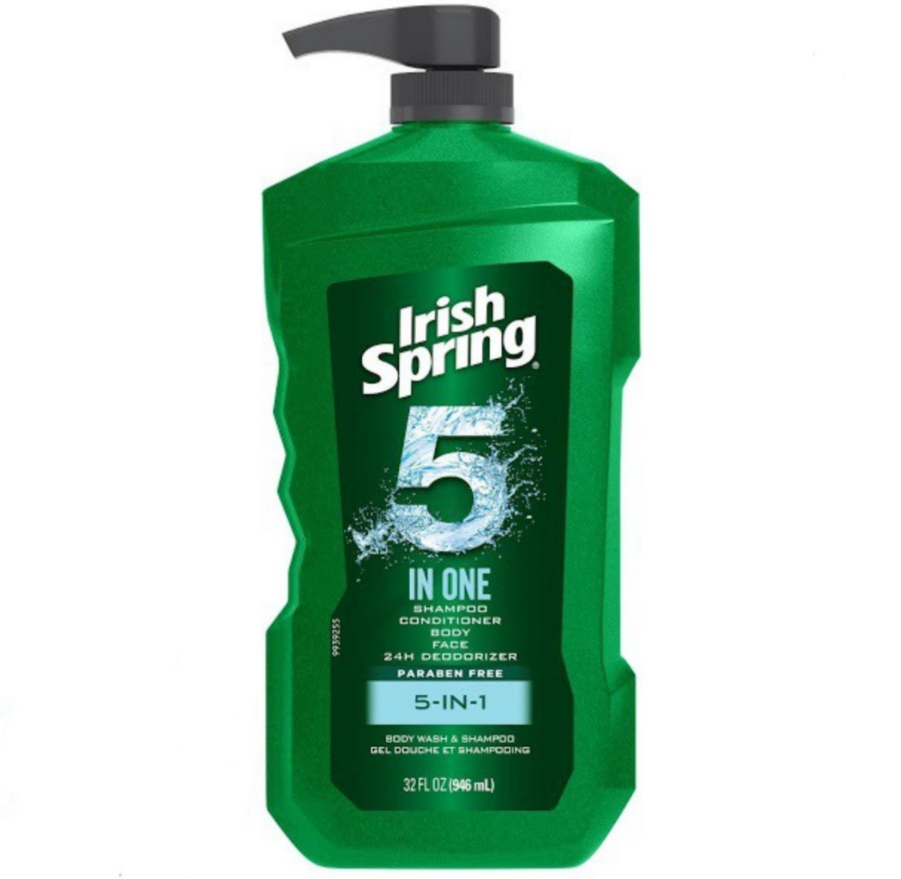 Sữa tắm gội toàn thân cho nam Irish Spring 5in1 946ml