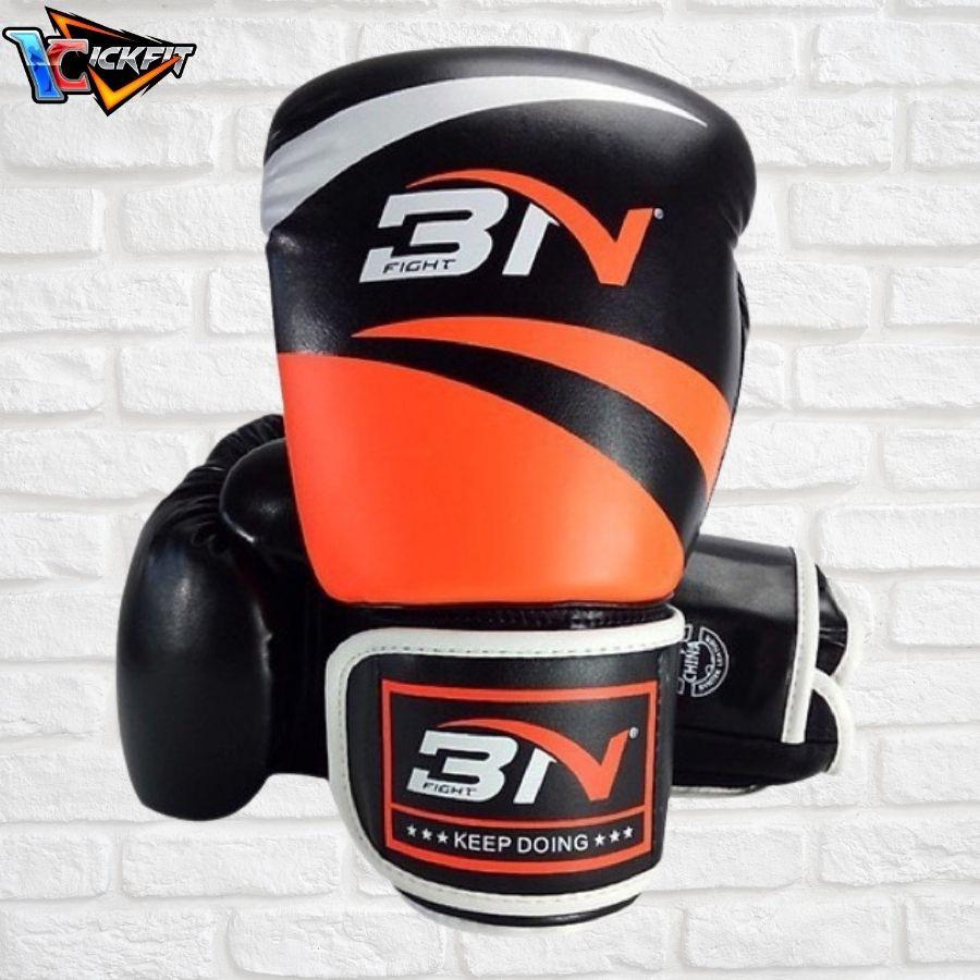 Găng tay boxing BN Chính hãng , găng tay đấm bốc 2 màu xanh đỏ