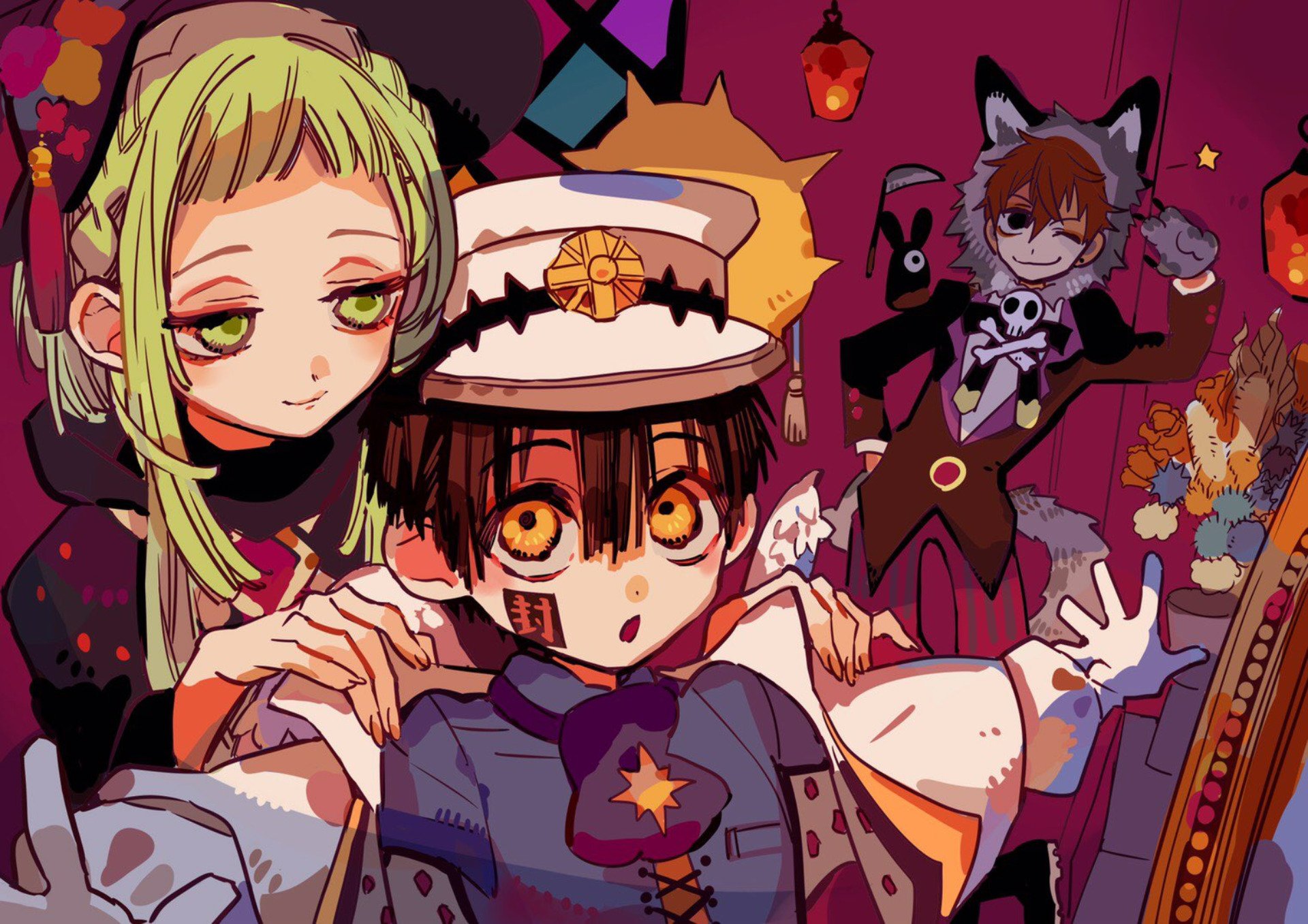Tranh Poster Jibaku Shounen Hanako-kun khổ A4
