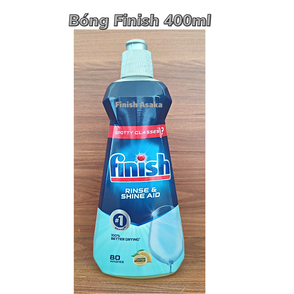 Combo Nước rửa bát Finish Gel classic 1,3 lít + Nước làm bóng bát finish chai 400ml + Muối rửa bát finish 1,5kg