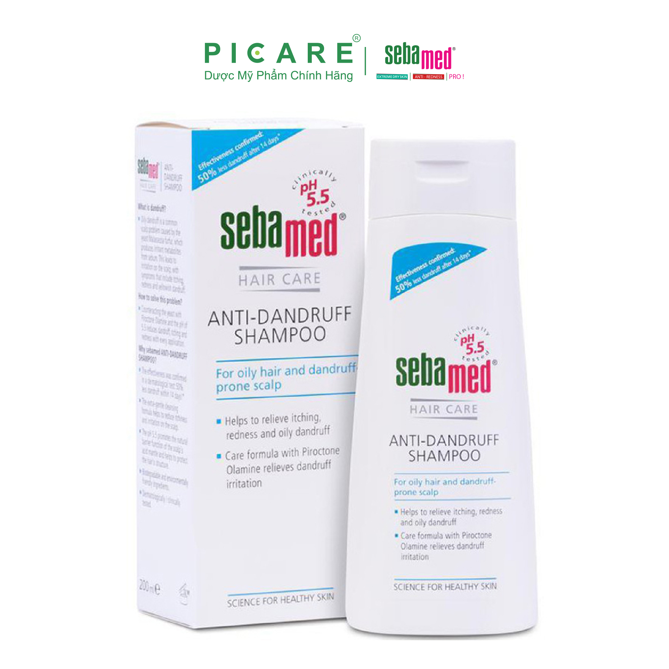 Dầu Gội Hỗ Trợ Trị Gàu Ph5.5 Sebamed Anti - Dandruff Shampoo Sss03C 200Ml