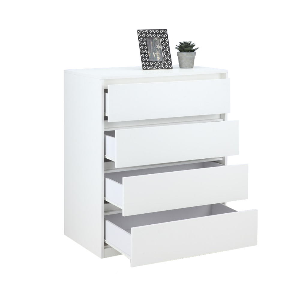 [ Miễn Phí Vận Chuyển &amp; Lắp Đặt ] Tủ Ngăn Kéo MOLLY Màu Gỗ Trắng Đựng Đồ Cao Cấp, Phủ Melanine Chống Ẩm Sang Trọng  Phân Loại 3 Tầng Và 4 Tầng | Index Living Mall | Nội Thất Nhập Khẩu Thái Lan - Phân Phối Độc Quyền Tại Việt Nam