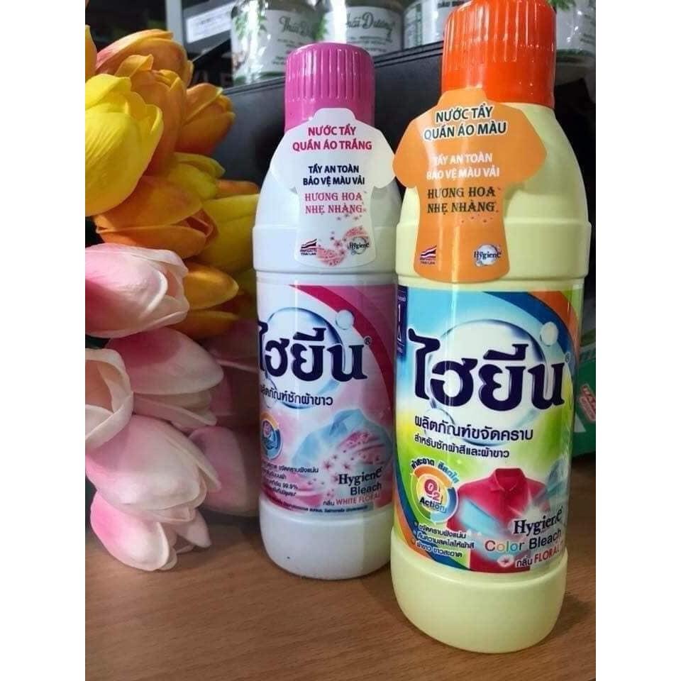 Thuốc tẩy trắng, tẩy màu quần áo Thái Lan 250ml - Nước tẩy sạch các vết bẩn, đánh bay mốc