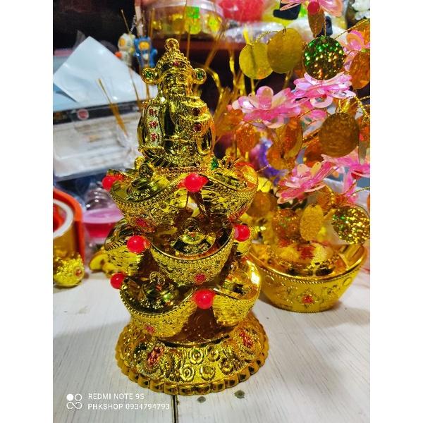 Tháp kim nguyên bảo như ý 3 tầng 20cm