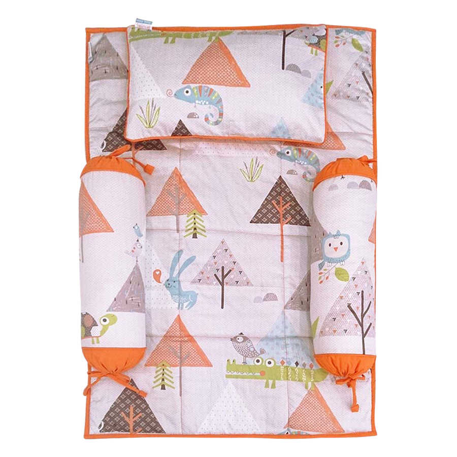 Bộ 4 Món Ga Gối Cho Bé Sleep Baby Pine Forest - F85