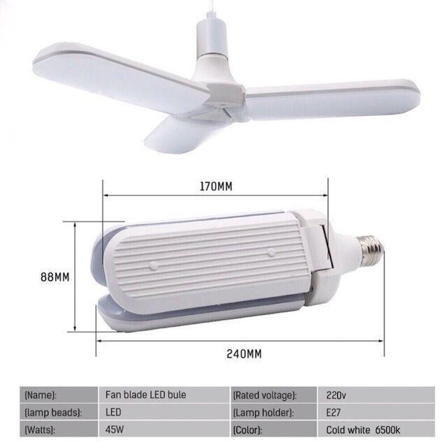 Đèn LED Trần Nhà 45W E27 Có Thể Điều Chỉnh Được Tiện Dụng