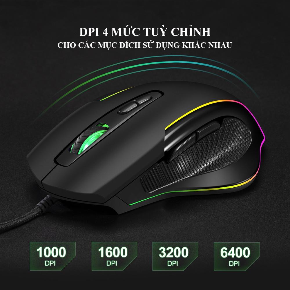 Chuột không dây gaming M30 3200DPI LED 7 màu pin tự sạc kết nối ổn định dùng được cho máy tính, Laptop, Tivi