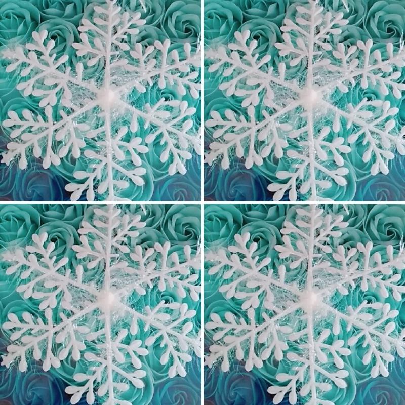 COMBO 5 BÔNG TUYẾT KIM TUYẾN TRANG TRÍ NOEL