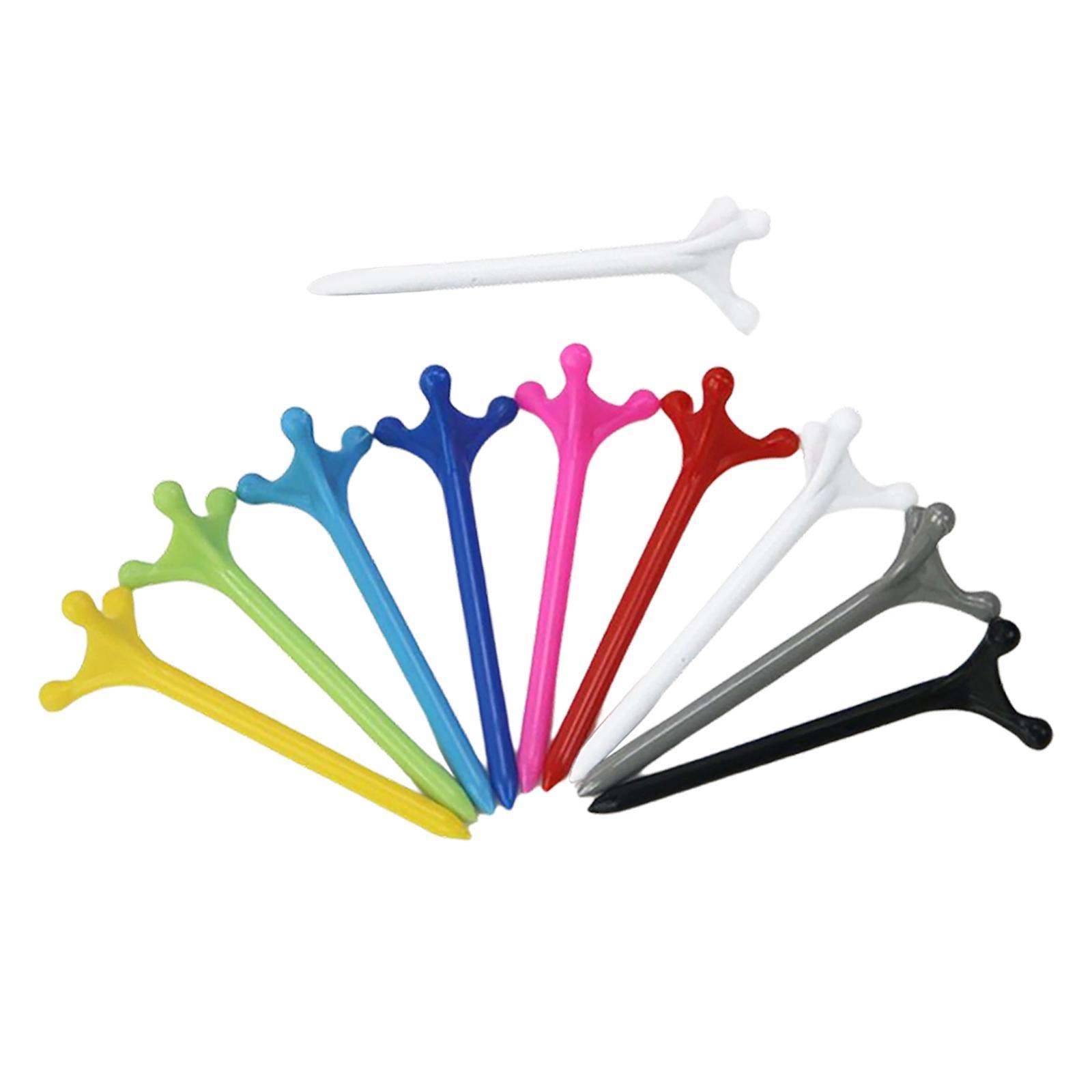 2x 10 Pieces Professional Golf Professional Tees Ball Holder Golf Accessories  Fly Ball Tee