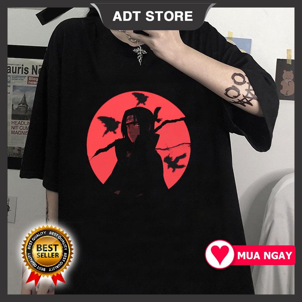 Áo thun unisex nam nữ form rộng Itachi Uchiha Anime Naruto mẫu HOT độc đẹp giá rẻ