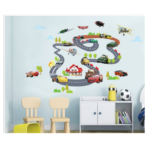 Decal Dán Tường Đường Đua Mc Queen EB181