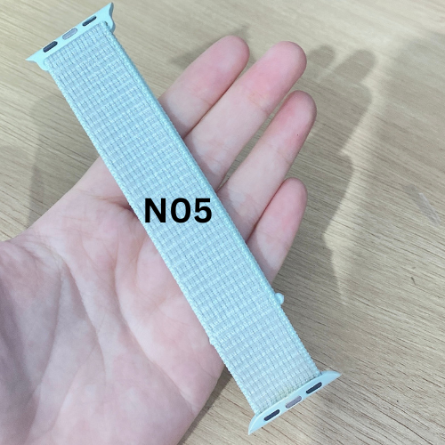 Dây đồng hồ cho Apple Watch bằng vải Nylon 44mm 42mm 40mm 38mm khóa dán tiện lợi series 5/4/3/2/1