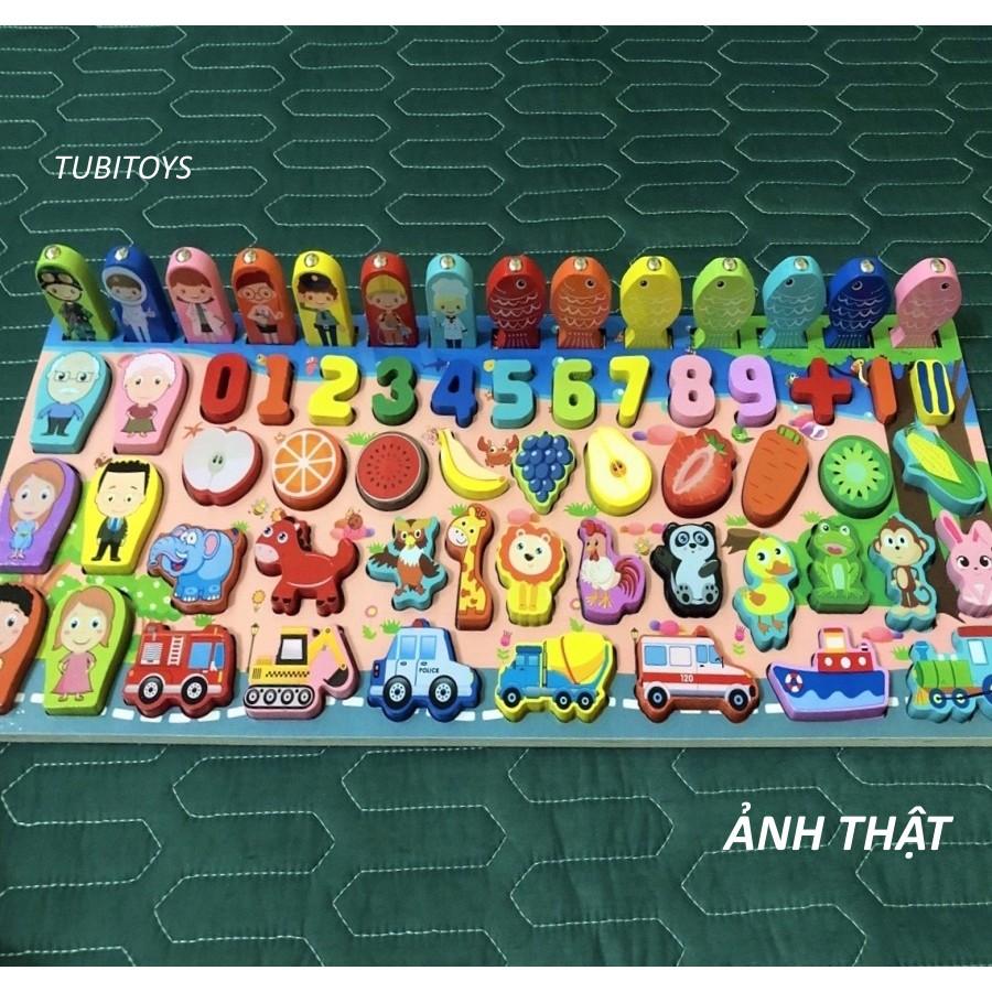 Sét 3 món đồ chơi bằng gỗ cho bé phát triển trí thông minh