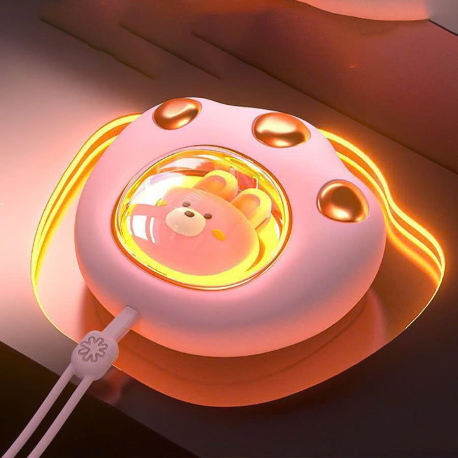 Máy sưởi ấm mini chạy pin cầm tay đèn LED 2 mức độ nhiệt Làm ấm nhanh Văn Phòng Du Lịch Dã Ngoại Phượt Đi Học Đi Làm - Hàng Nhập Khẩu