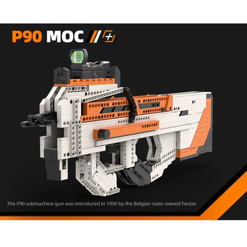 Bộ Đồ Chơi Xếp Hình Thiết Kế Lắp Ráp Mô Hình PUBG P90 Asiimov