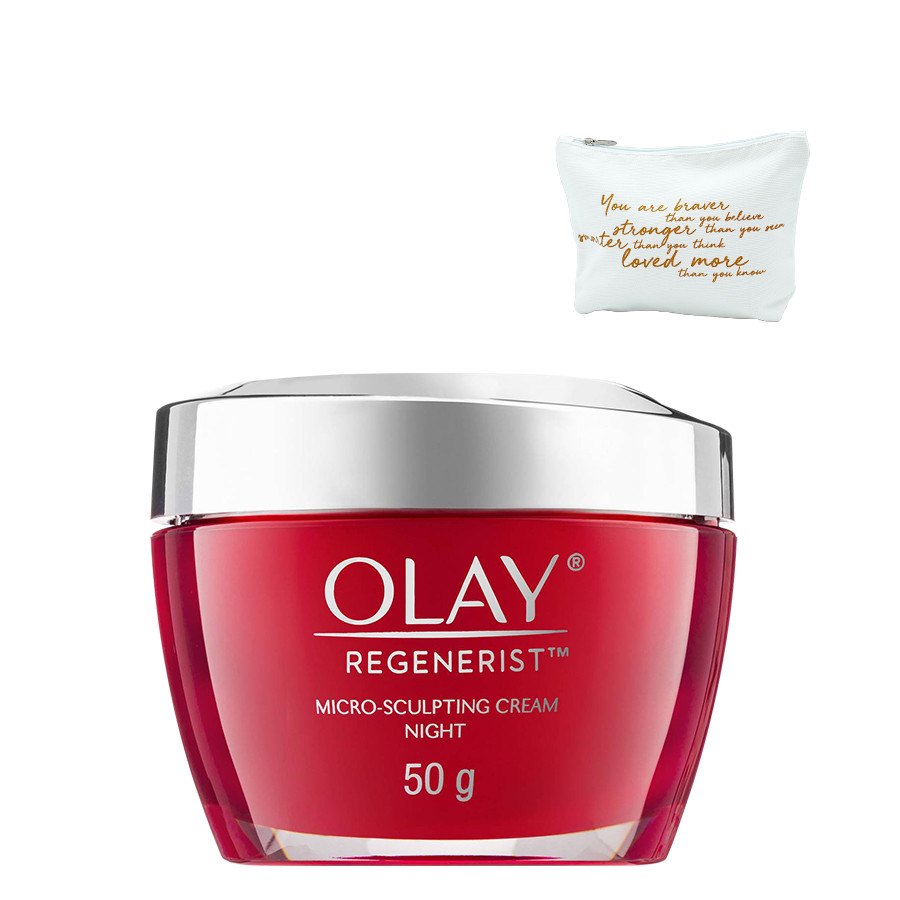 Kem Vi Dưỡng Ban Đêm Olay Regenerist 50g tặng Túi trang điểm thời trang