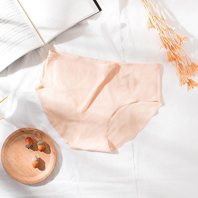Quần Lót Nữ Băng Lụa Không Hằn Không Đường May Kháng Khuẩn Thoáng Khí P395
