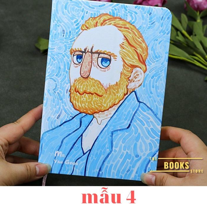 Sổ tay bìa cứng phong cách hoạt họa - sổ ghi chép chủ đề họa sĩ thiên tài Vincent Van Gogh