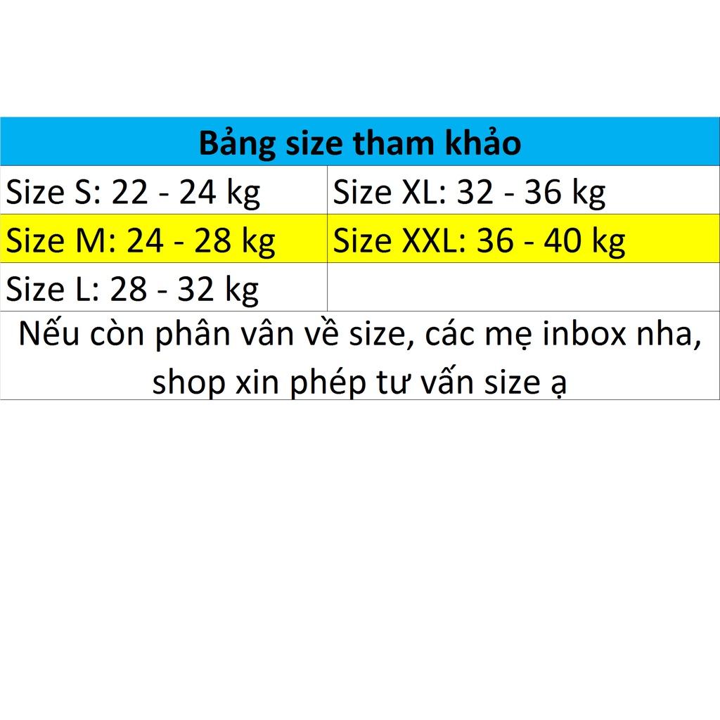 Quần kaki đùi bé trai form túi hộp thêu số 2 size 22 - 40 kg