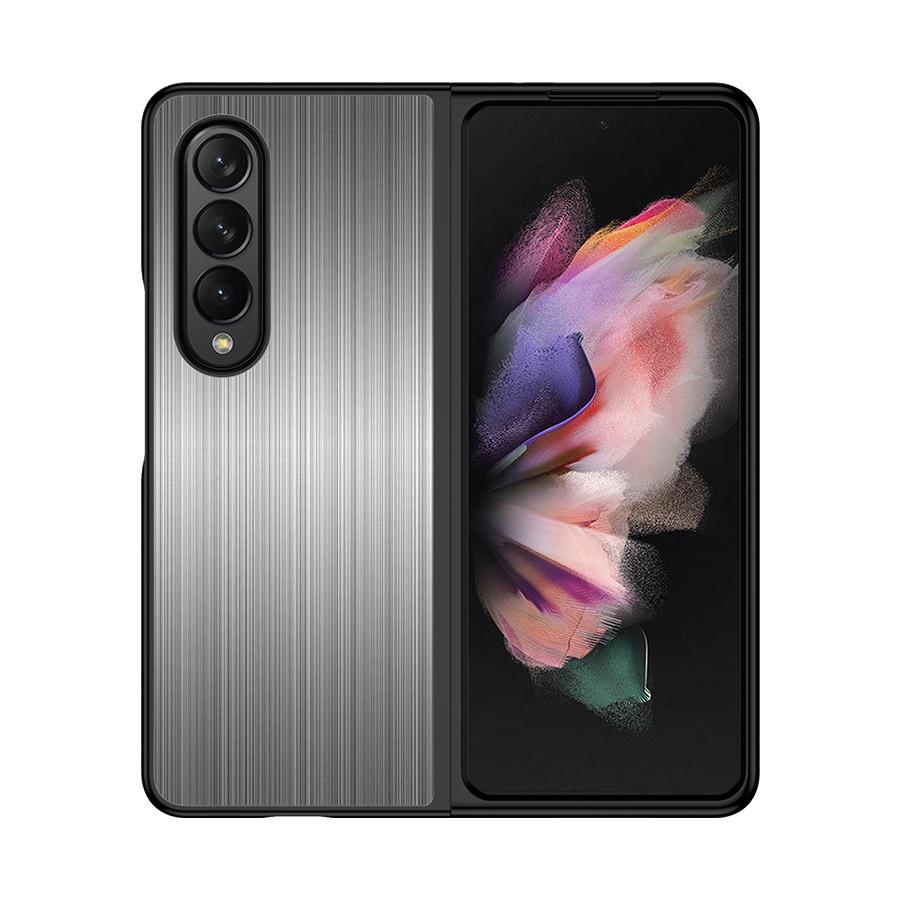 Ốp Lưng Cho Samsung Galaxy Z FOLD 4 / Z FOLD 3 / Z FLIP 4 Kim Loại Phay Xước Cao Cấp Siêu Đẹp