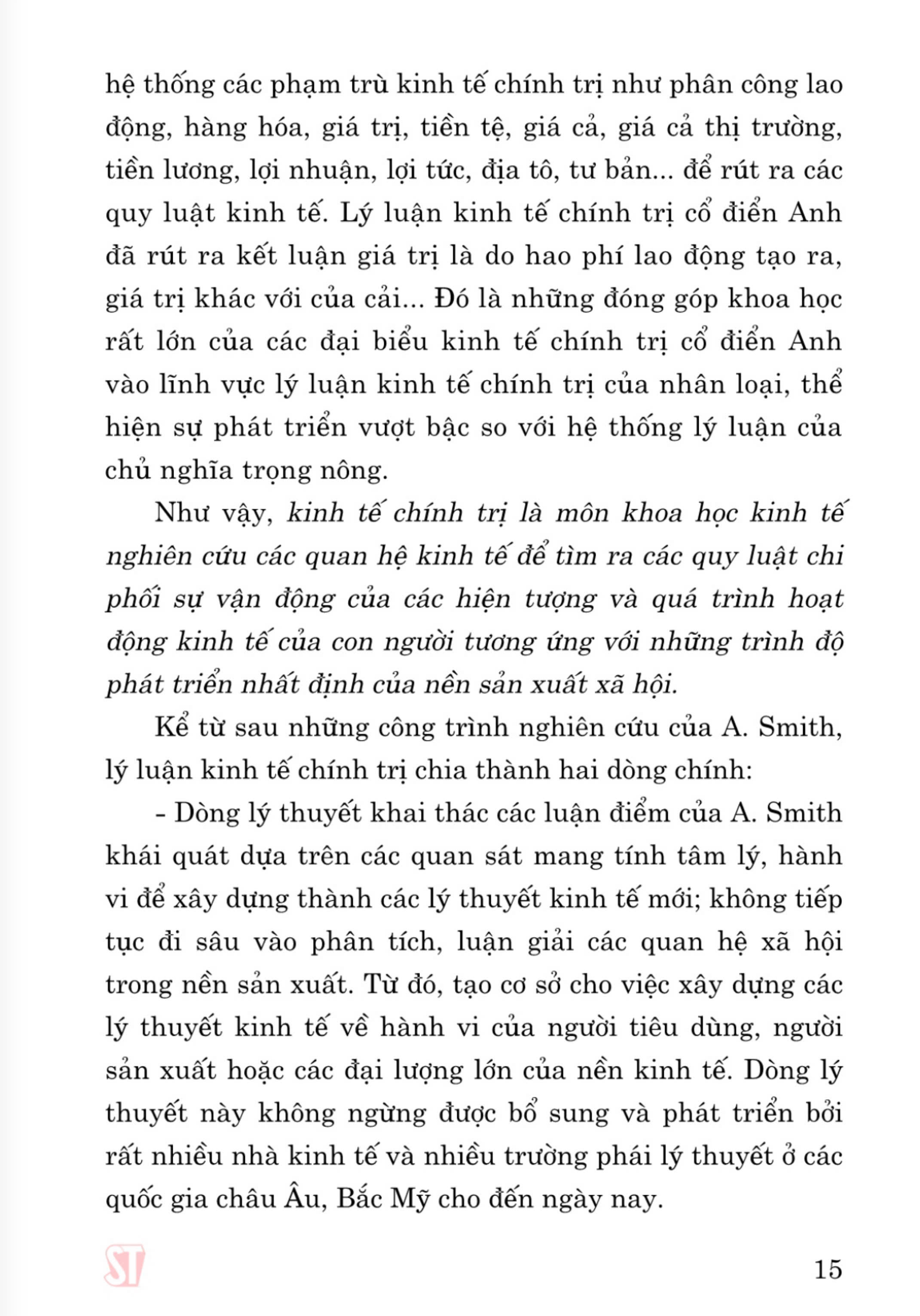 Giáo trình Kinh tế chính trị Mác - Lênin (Dành cho bậc đại học hệ chuyên lý luận chính trị) (bản in 2024)
