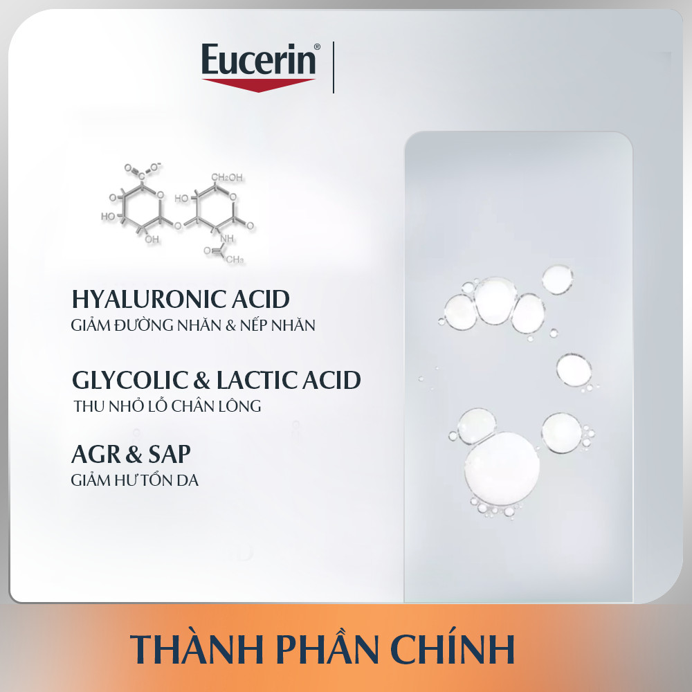 Tinh Chất Ngừa Lão Hóa và Se Khít Lỗ Chân Lông Eucerin Hyaluron-Filler Advanced AOX Essence 30ml
