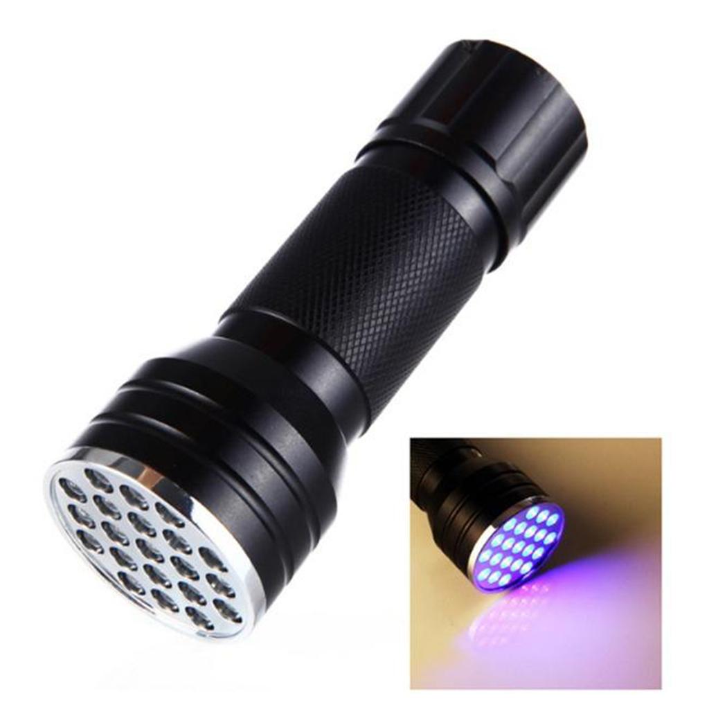 21 LED UV UltraViolet Blacklight Flashlight Lamp Torch Inspection Light Outdoor