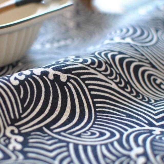 Vải bố vải canvas họa tiết thủy triều xanh