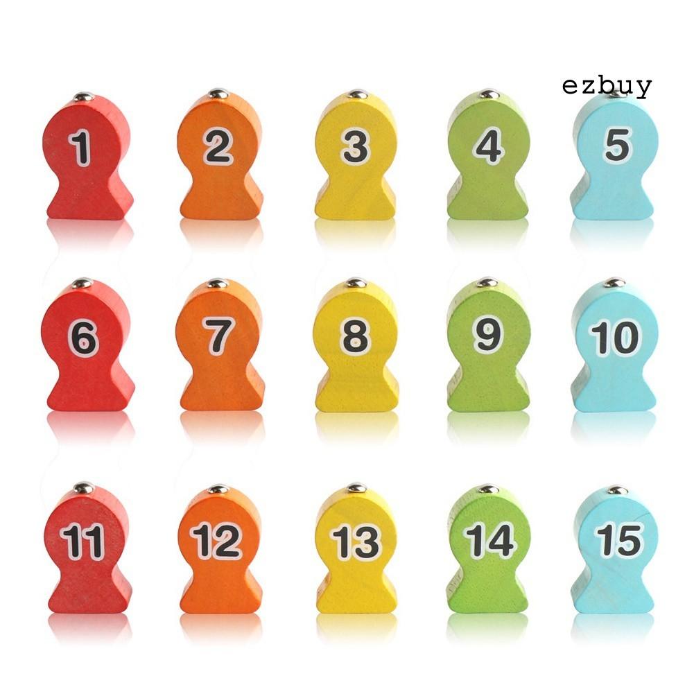 Set 29 Đồ Chơi Câu Cá Nam Châm Bằng Gỗ Cho Bé