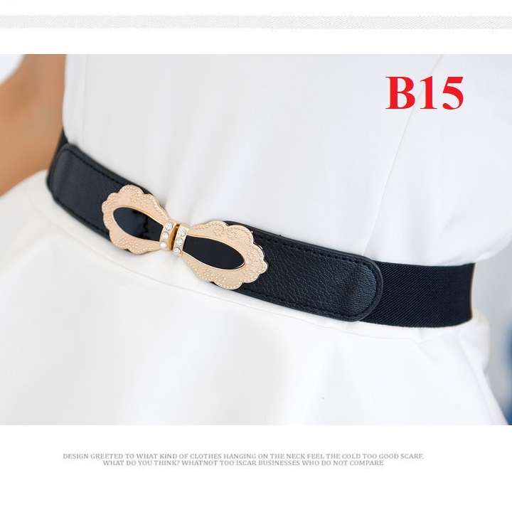 Đai váy thắt lưng nữ bản 3cm Họa tiết B15