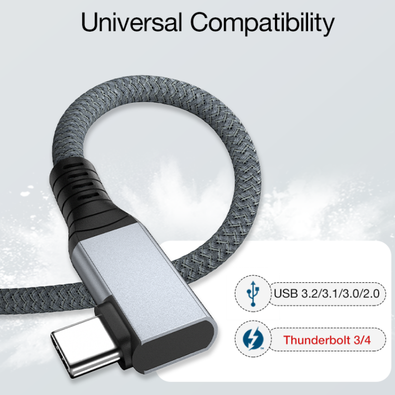 Cáp mở rộng USB4 8K PD100W đầy đủ tính năng của SuperSpeed USB 4.0 Type-C đến Cables 40Gbps 5A Sạc nhanh USB Mở rộng dòng dữ liệu: cáp USB 4