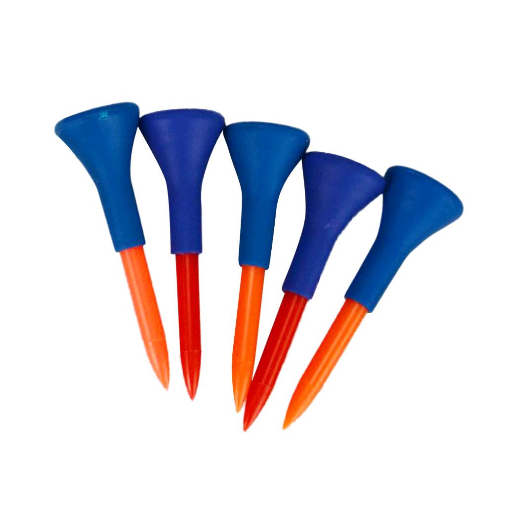 15 Pieces Soft Rubber Cushion Top Golf Tees Random Color Mixed Length 42mm/54mm/83mm