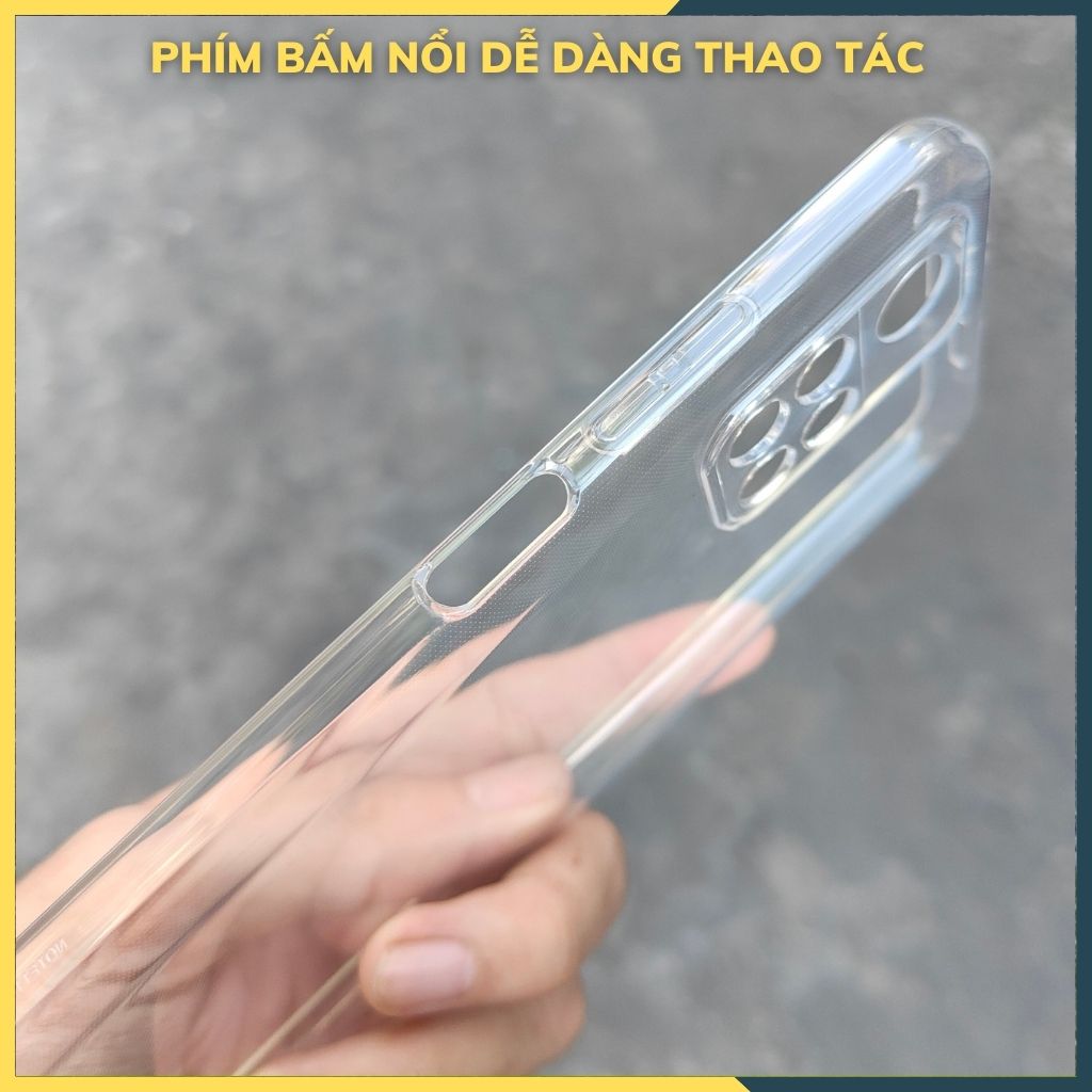 Ốp lưng trong suốt silicon GOR dành cho redmi note 11 5g bảo vệ camera dẻo siêu mỏng - Hàng nhập khẩu