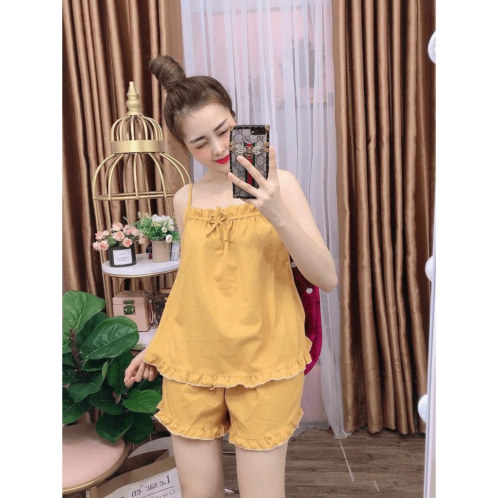 Set bộ tiểu thư mặc nhà Satin ngắn đẹp