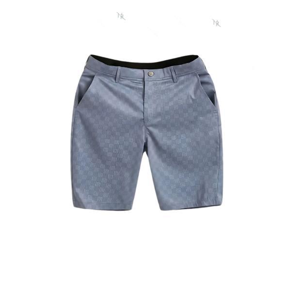 Quần Short Nam kẻ Ca Rô Cao Cấp Thanh Lịch Mặc Mát, Không Nhăn,Co Giãn Cực Êm – Mặc Cả Ngày Không Nóng - Combo2 Quần:Đen+Xanh