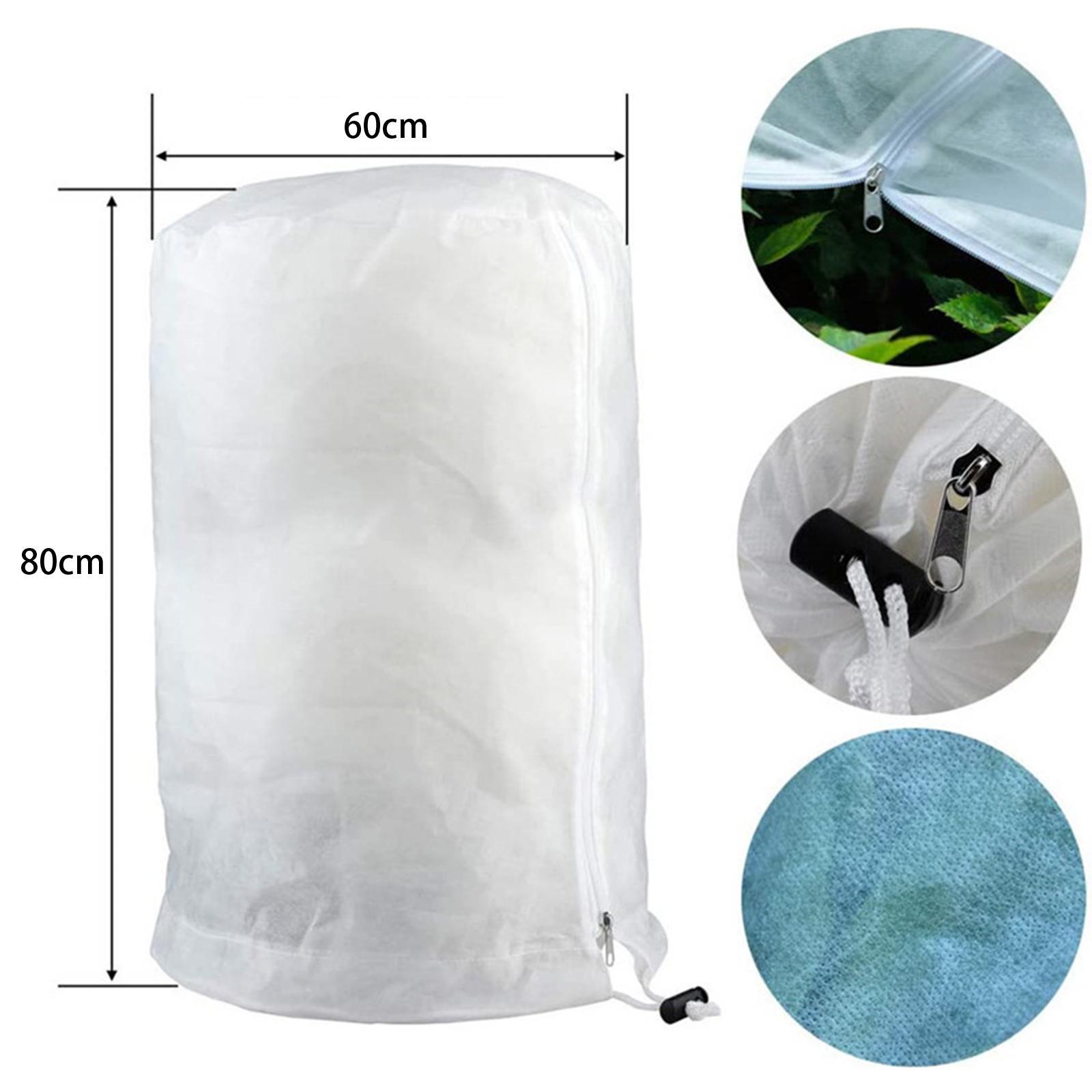 Winter Tree Protection Bags with Drawstring Zipper Accessory Shrub Frost Jacket Cover