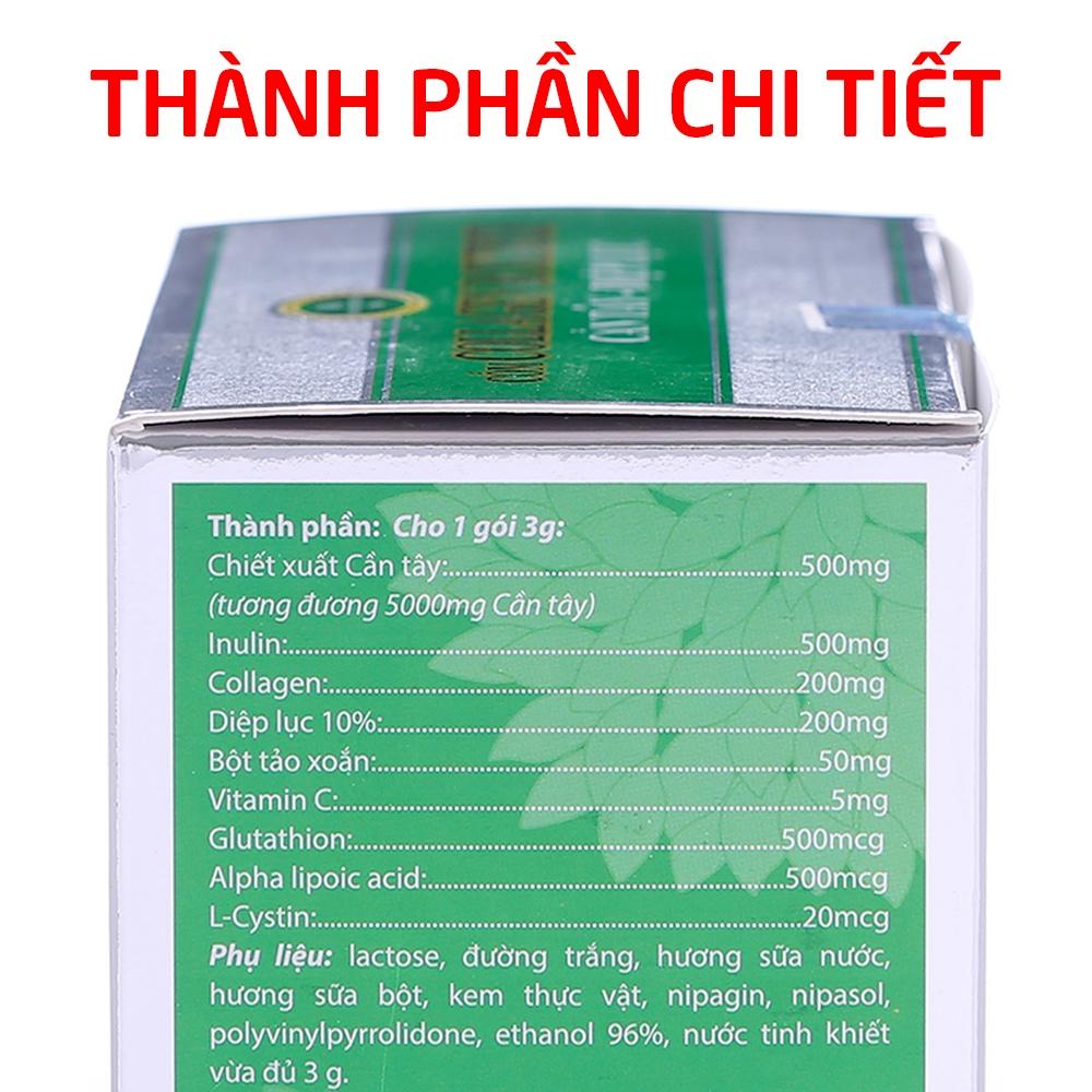 Cốm Collagen Cần Tây Diệp Lục đẹp da, giảm nám sạm da - 30 gói 