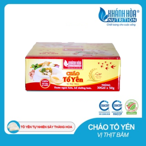 Cháo Tổ Yến Vị Thịt Bằm/ Cháo Đậu Xanh Tổ Yến Vị Thịt Bằm - Khánh Hòa NutriFoods - Cháo Ăn Liền Cao Cấp, Bổ Sung Dinh Dưỡng