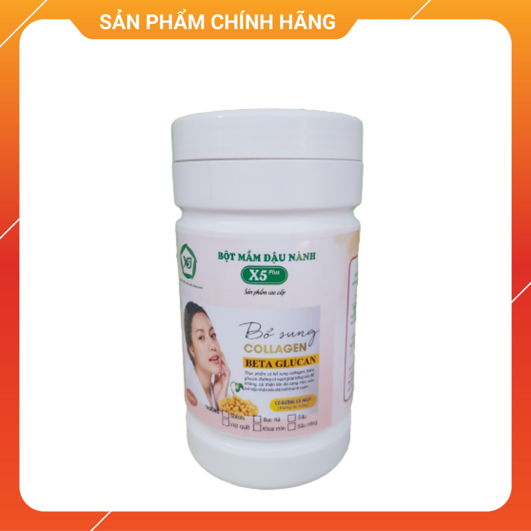 Bột Mầm Đậu Nành X5 Có Bổ Sung Collagen, Betaglucan