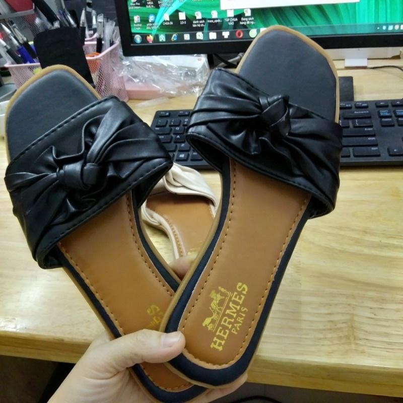 Dép lê nơ D10 đơn giản thanh lịch